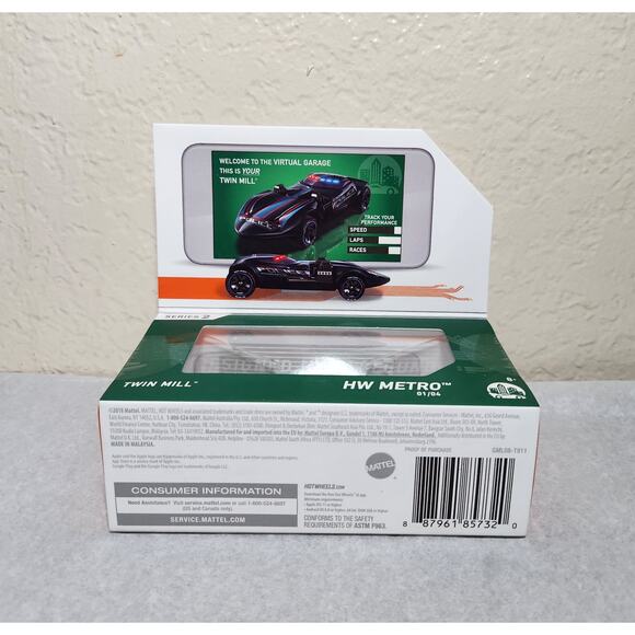 Hot Wheels ID Justice League Batmobile & Twin Mill (Mattel, 2018) New Sealed - Picture 4 of 9